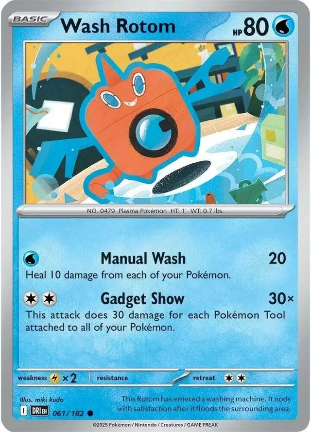 Wash Rotom [Reverse Holo] - Pokemon Destined Rivals #61