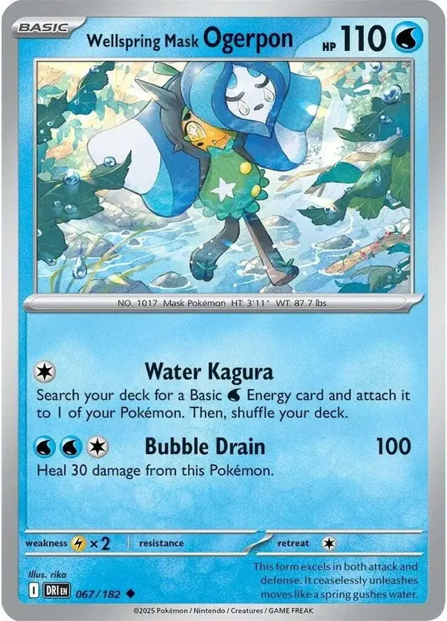 Wellspring Mask Ogerpon - Pokemon Destined Rivals #67