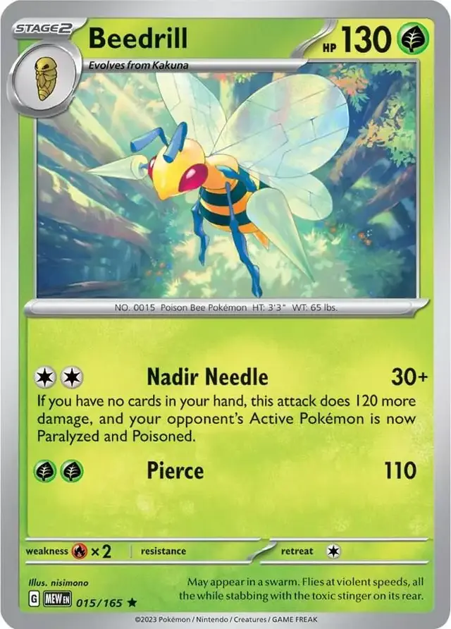 Beedrill [Reverse Holo] - Pokemon Scarlet & Violet 151 #15