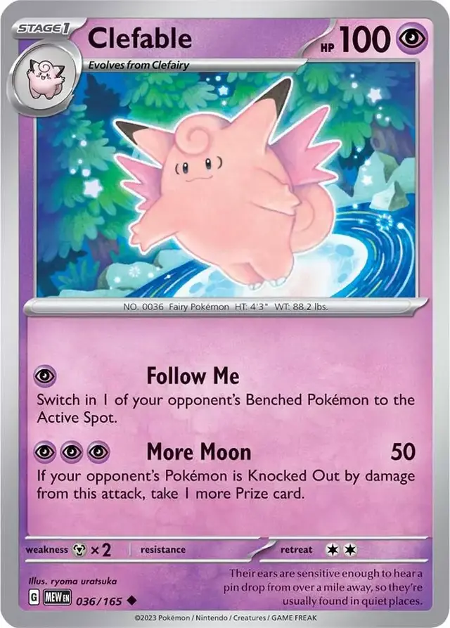 Clefable [Reverse Holo] - Pokemon Scarlet & Violet 151 #36