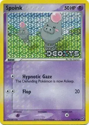 Spoink [Reverse Holo] - Pokemon Deoxys #76