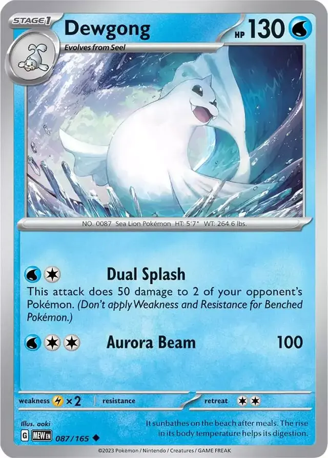 Dewgong - Pokemon Scarlet & Violet 151 #87