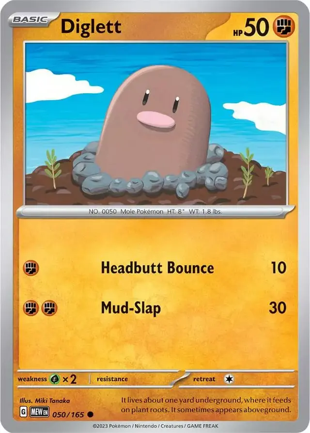 Diglett - Pokemon Scarlet & Violet 151 #50