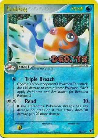 Seaking [Reverse Holo] - Pokemon Deoxys #24