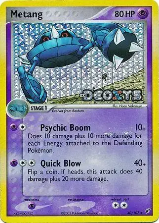 Metang [Reverse Holo] - Pokemon Deoxys #40