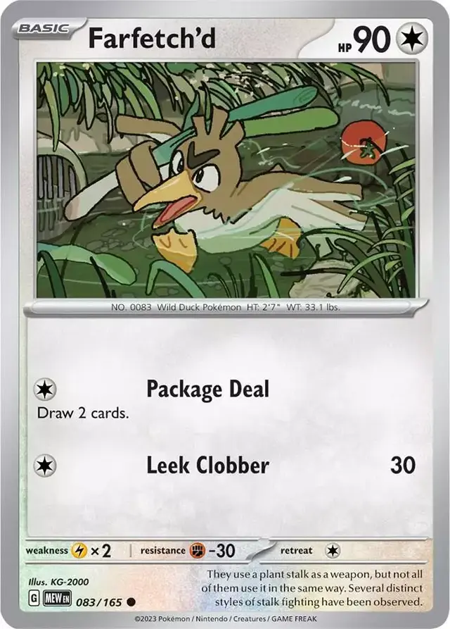Farfetch'd [Reverse Holo] - Pokemon Scarlet & Violet 151 #83