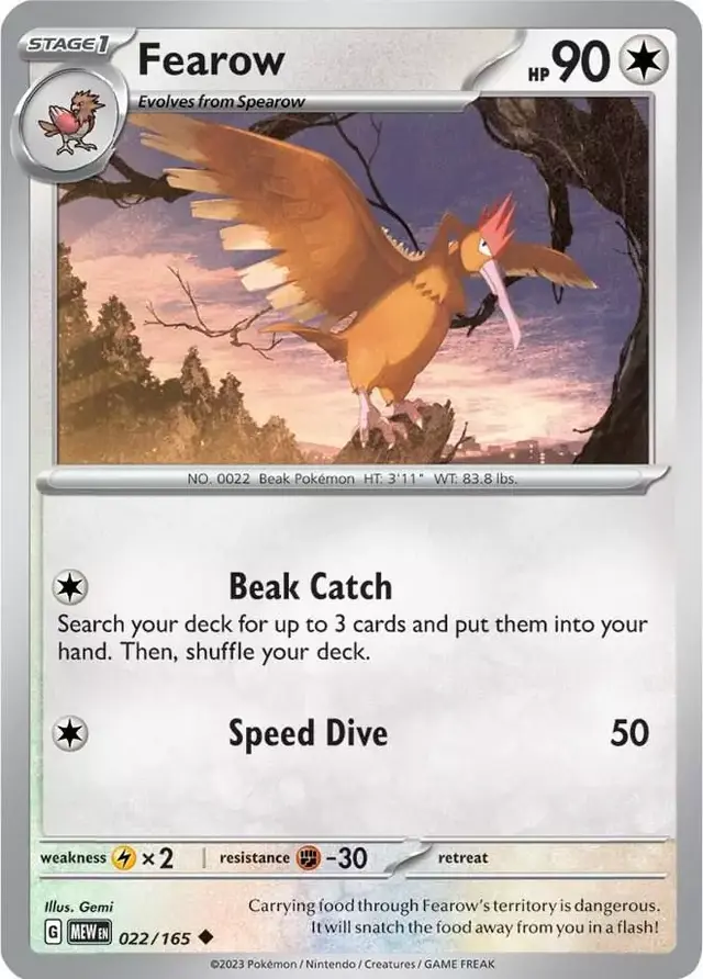 Fearow - Pokemon Scarlet & Violet 151 #22