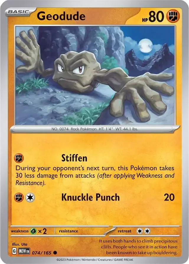 Geodude [Reverse Holo] - Pokemon Scarlet & Violet 151 #74