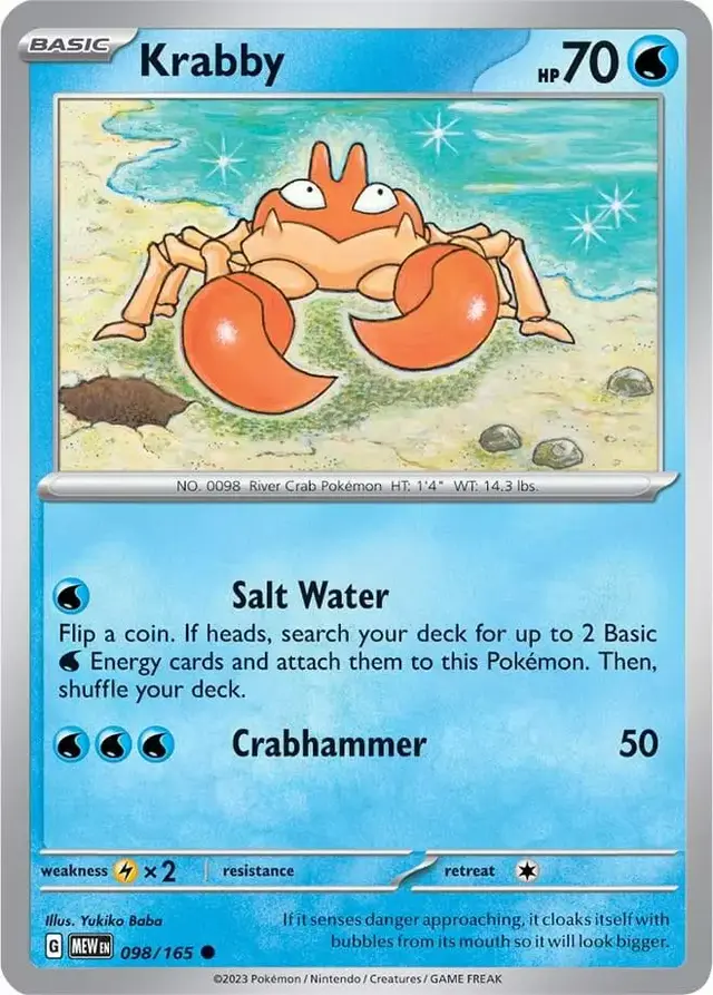 Krabby [Reverse Holo]