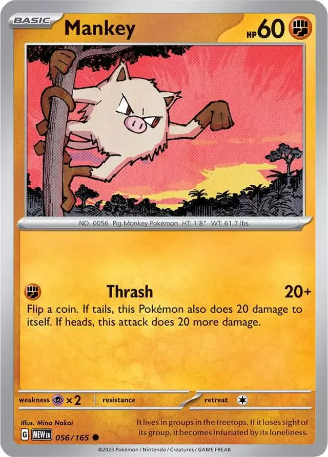 Mankey - Pokemon Scarlet & Violet 151 #56