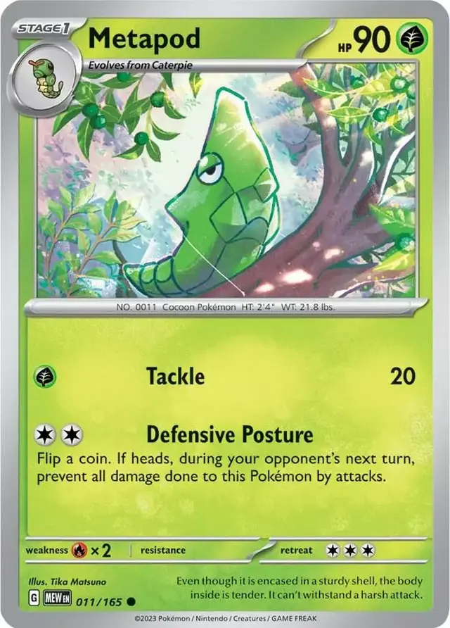 Metapod [Reverse Holo] - Pokemon Scarlet & Violet 151 #11