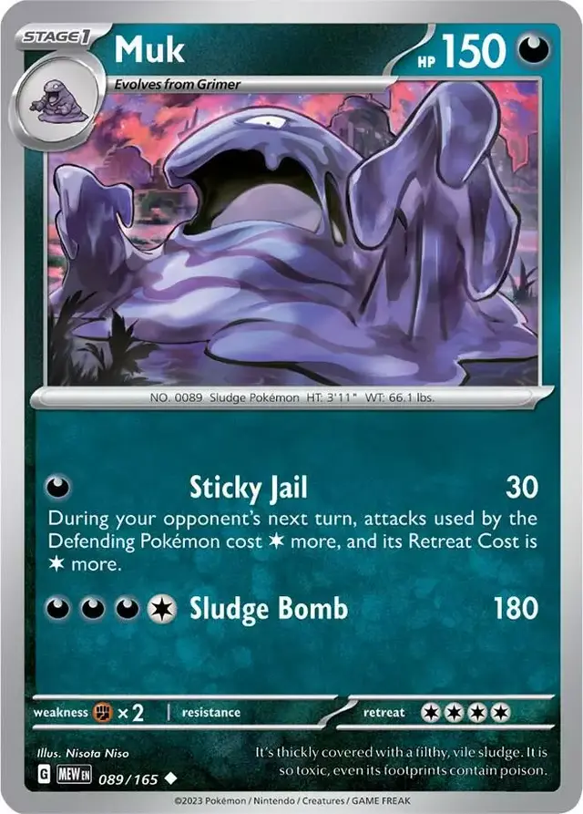 Muk [Reverse Holo] - Pokemon Scarlet & Violet 151 #89