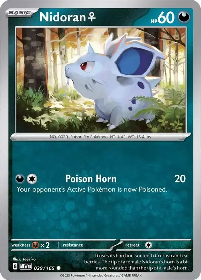 Nidoran - Pokemon Scarlet & Violet 151 #29