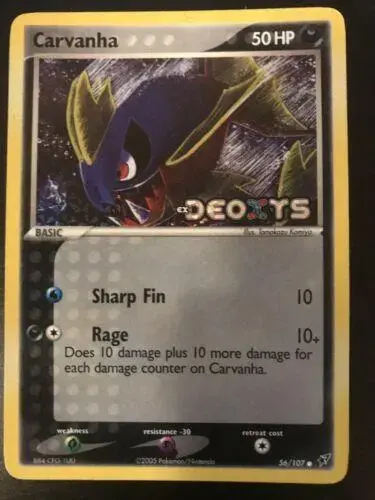 Carvanha [Reverse Holo] - Pokemon Deoxys #56
