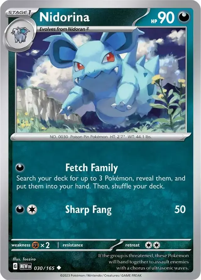 Nidorina - Pokemon Scarlet & Violet 151 #30