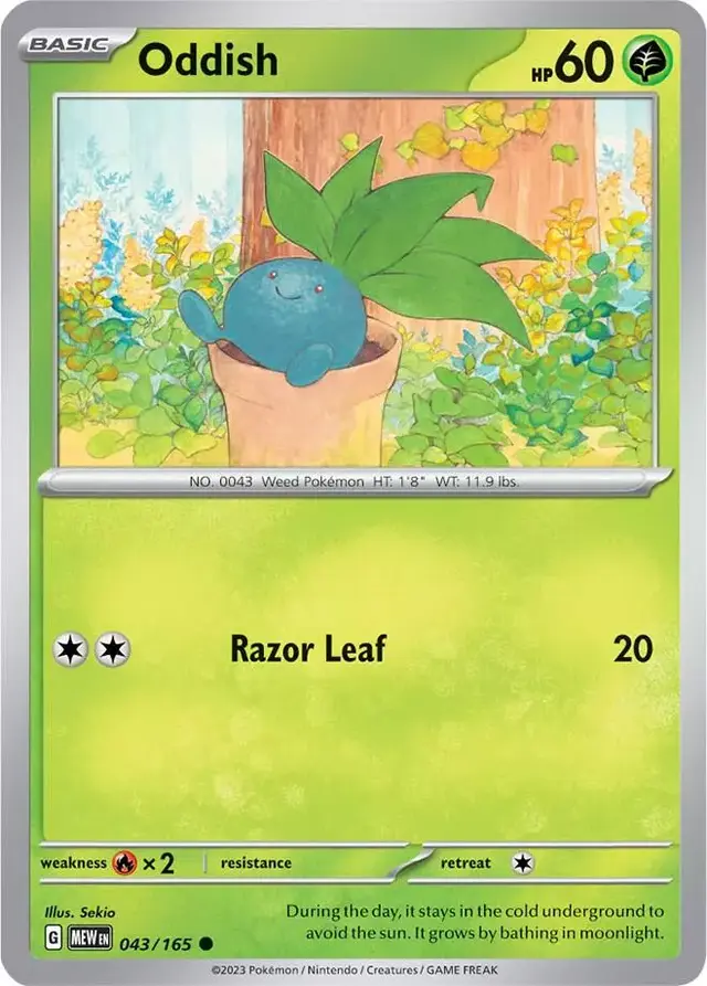 Oddish [Reverse Holo] - Pokemon Scarlet & Violet 151 #43