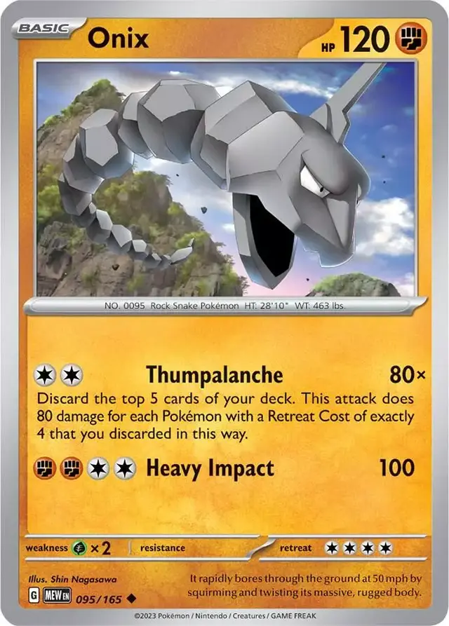 Onix - Pokemon Scarlet & Violet 151 #95