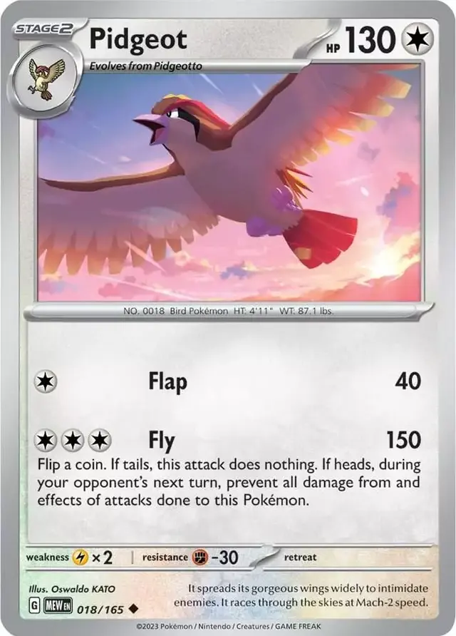 Pidgeot [Reverse Holo] - Pokemon Scarlet & Violet 151 #18