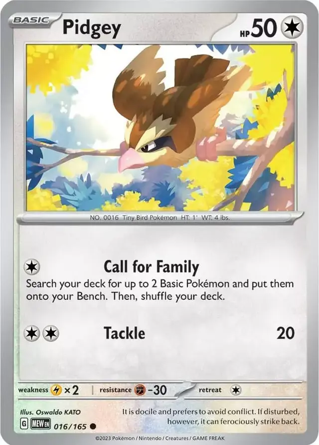 Pidgey - Pokemon Scarlet & Violet 151 #16