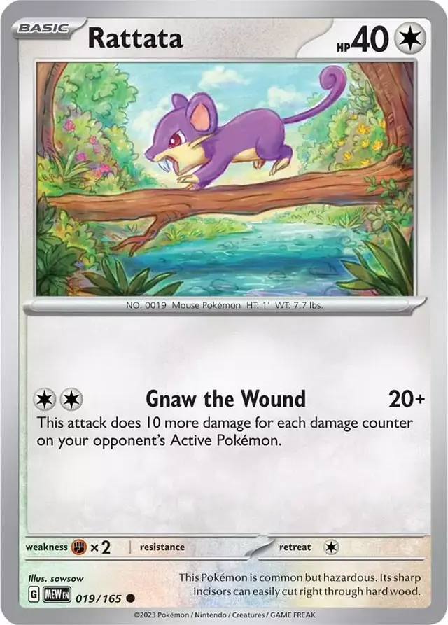Rattata [Reverse Holo] - Pokemon Scarlet & Violet 151 #19