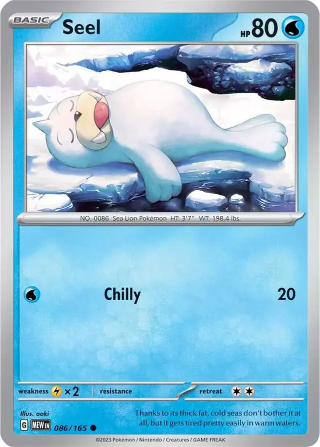 Seel [Reverse Holo] - Pokemon Scarlet & Violet 151 #86