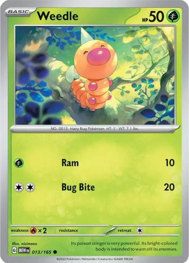 Weedle - Pokemon Scarlet & Violet 151 #13