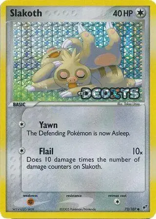 Slakoth [Reverse Holo] - Pokemon Deoxys #73