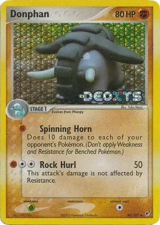 Donphan [Reverse Holo] - Pokemon Deoxys #30