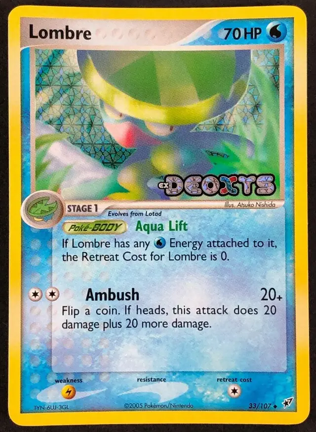 Lombre [Reverse Holo] - Pokemon Deoxys #33