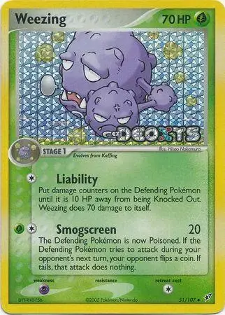 Weezing [Reverse Holo] - Pokemon Deoxys #51