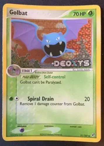 Golbat [Reverse Holo] - Pokemon Deoxys #31
