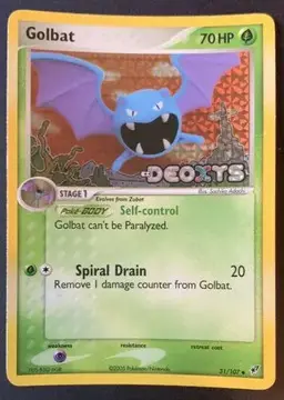 Golbat [Reverse Holo] - Pokemon Deoxys