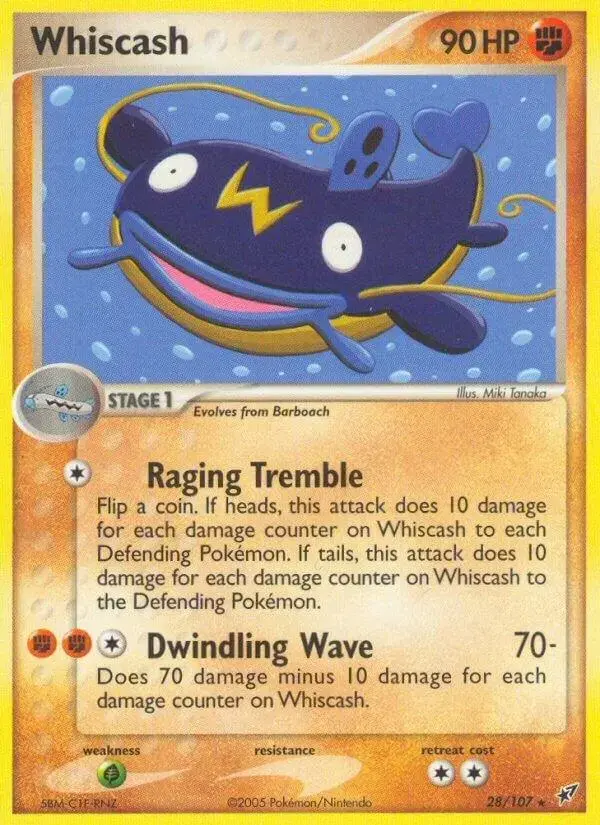 Whiscash - Pokemon Deoxys #28