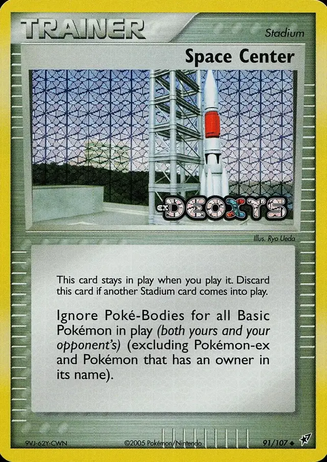Space Center [Reverse Holo] - Pokemon Deoxys #91