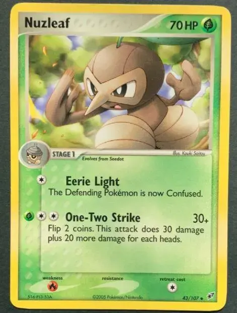 Nuzleaf [Reverse Holo] - Pokemon Deoxys #43