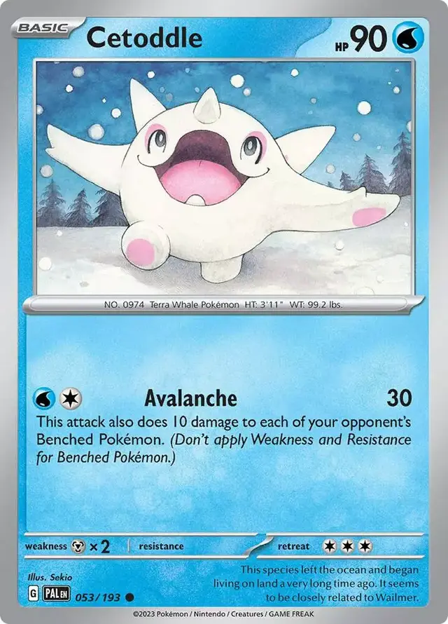 Cetoddle - Pokemon Paldea Evolved #53