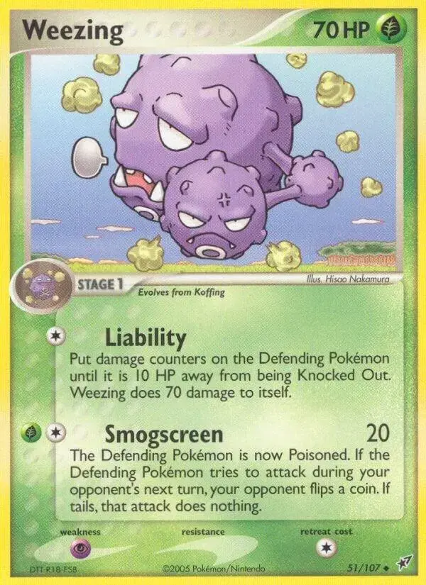 Weezing - Pokemon Deoxys #51