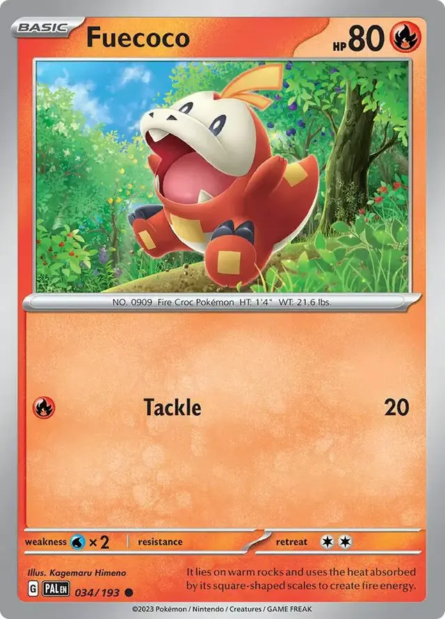 Fuecoco - Pokemon Paldea Evolved #34