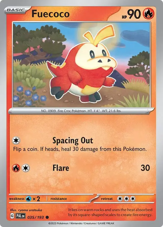 Fuecoco - Pokemon Paldea Evolved #35