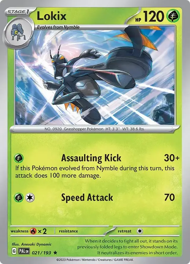 Lokix [Reverse Holo] - Pokemon Paldea Evolved #21