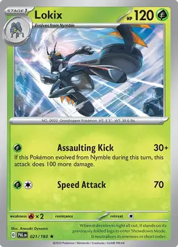 Lokix [Reverse Holo] - Pokemon Paldea Evolved