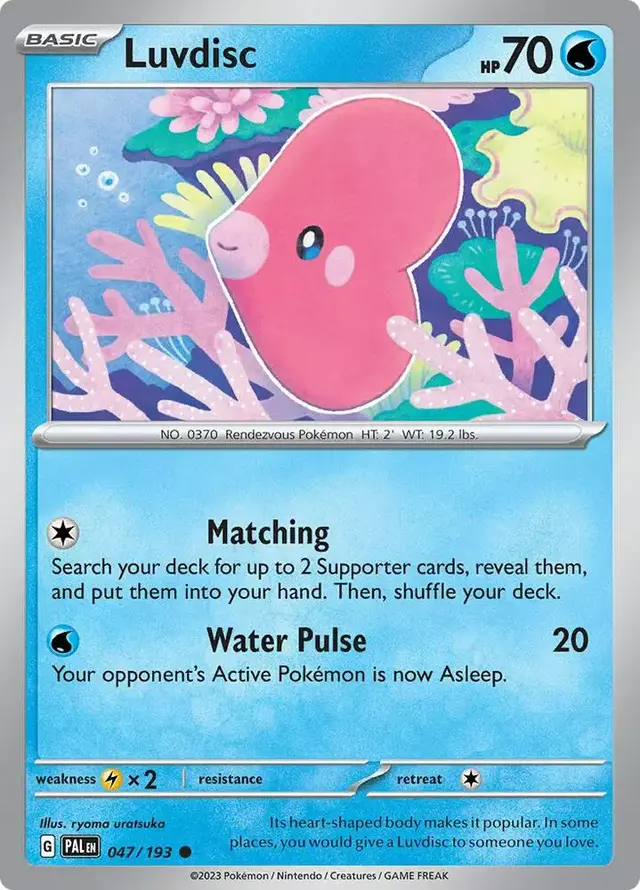Luvdisc - Pokemon Paldea Evolved #47