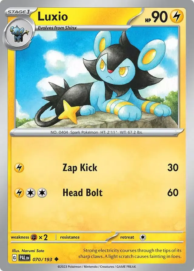 Luxio [Reverse Holo] - Pokemon Paldea Evolved #70