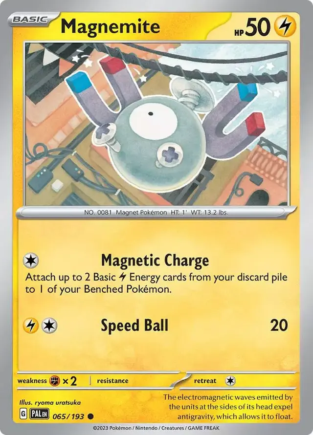 Magnemite [Reverse Holo] - Pokemon Paldea Evolved #65