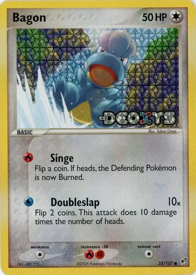 Bagon [Reverse Holo] - Pokemon Deoxys #52