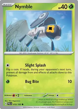 Nymble [Reverse Holo] - Pokemon Paldea Evolved
