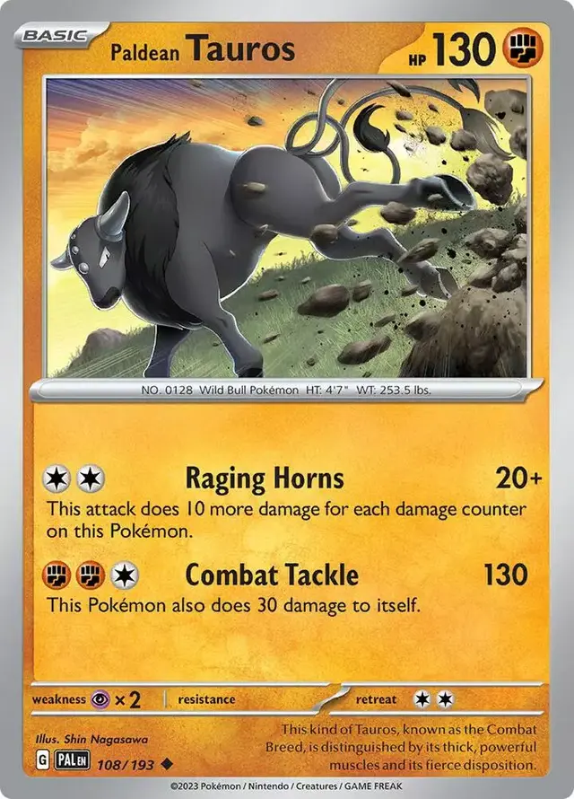 Paldean Tauros [Reverse Holo]