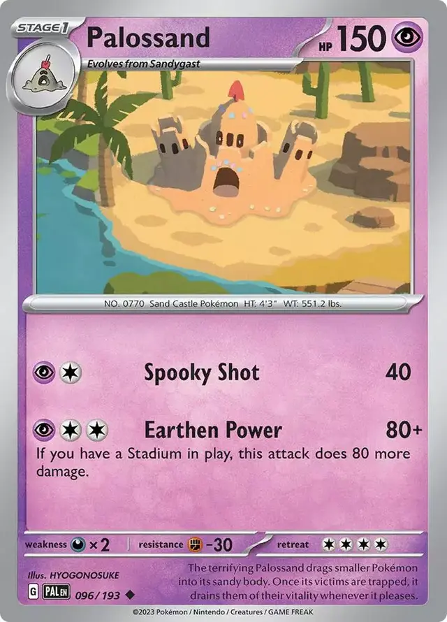 Palossand - Pokemon Paldea Evolved #96