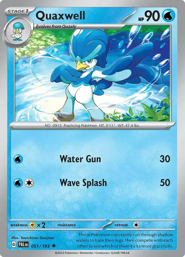 Quaxwell - Pokemon Paldea Evolved #51