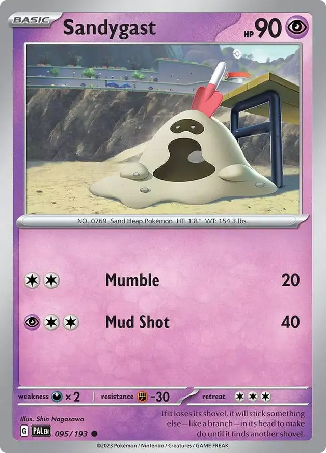 Sandygast - Pokemon Paldea Evolved #95